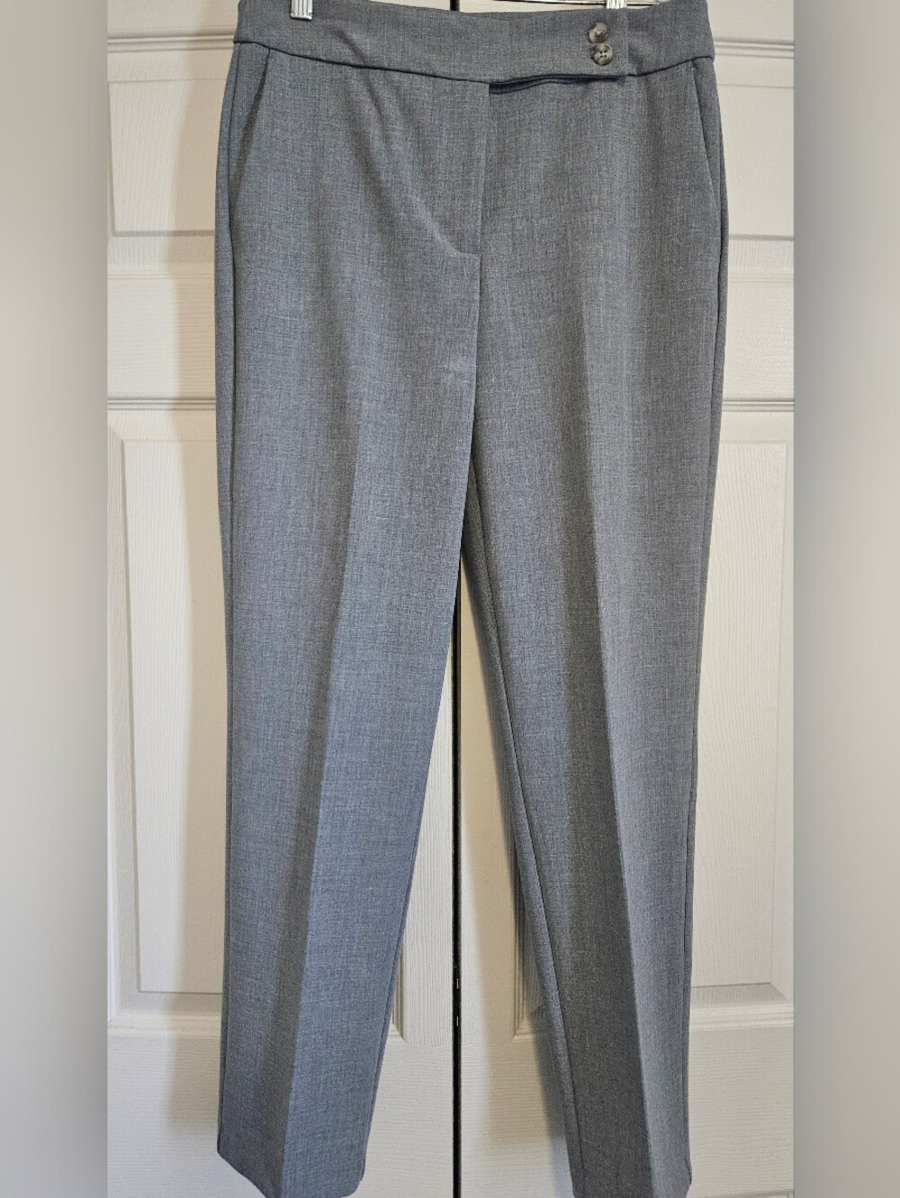 Rachel Zoe Straight Leg Dress Pants in Light Gray